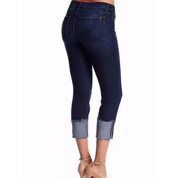 JOE'S FLAWLESS CUFF CROP MIDRISE SKINNY JEAN - Picture 1 of 14